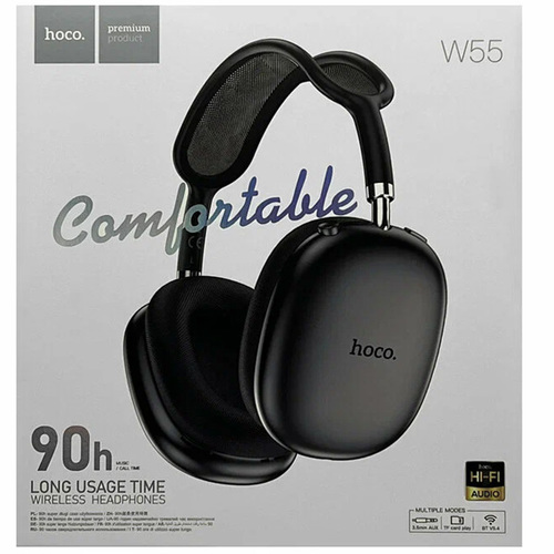 Bluetooth стереогарнитура накладная Hoco W55 Black фото 