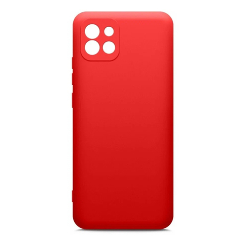 Накладка силиконовая BoraSCO Microfiber Case Samsung Galaxy A03 Red фото 