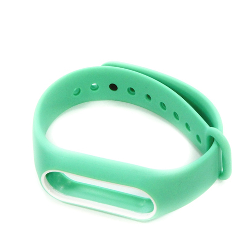 Ремешок Goodcom для фитнес-браслета Xiaomi Mi Band 2 Turquoise-White фото 