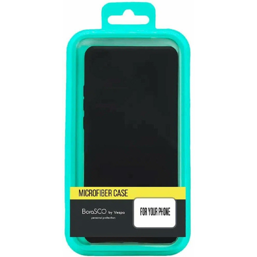 Накладка силиконовая BoraSCO Microfiber Case Samsung Galaxy A54 Black фото 