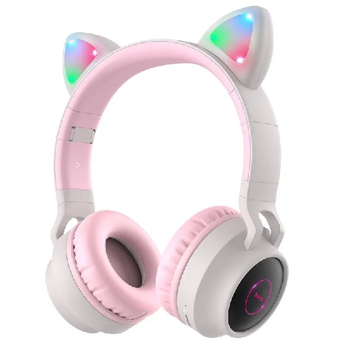 Bluetooth стереогарнитура накладная Hoco W27 Cat ear Gray фото 