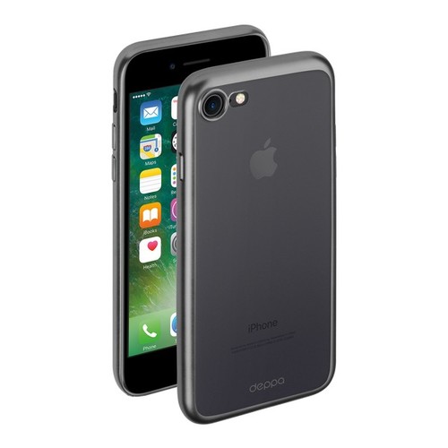 Накладка силиконовая Deppa Gel Plus Case iPhone 7 / iPhone 8 Mat Graphite фото 