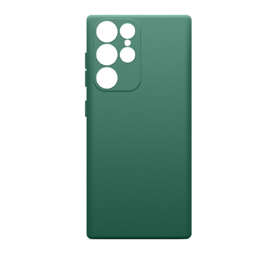 Накладка силиконовая BoraSCO Microfiber Case Samsung S22 Ultra Green фото 